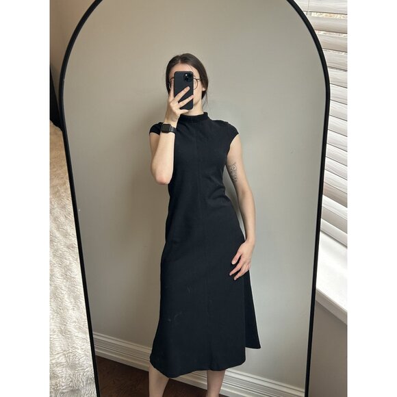 Black Turtleneck Midi Dress - Picture 6 of 8